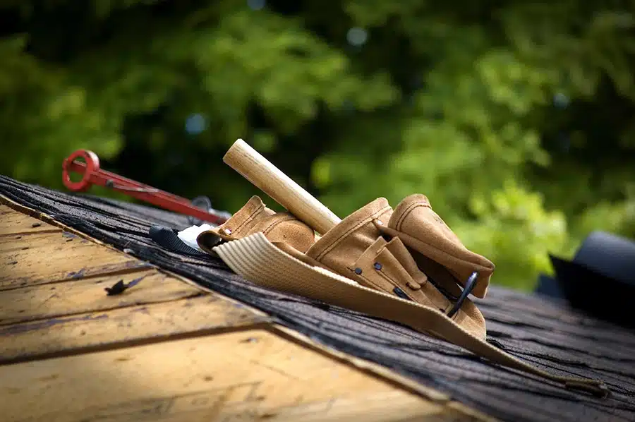 Tools used for roof repair