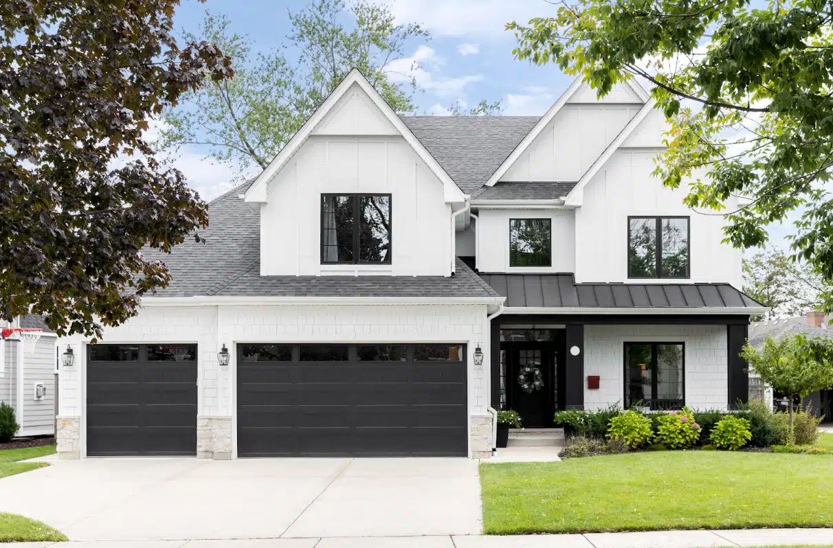 Modern White House with new roof