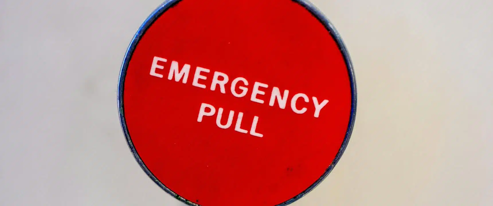 emergency pull sign on roof leaking emergency