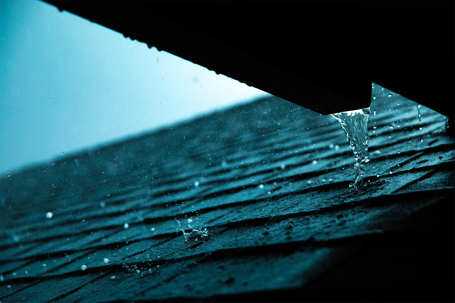 Hail damages the roof