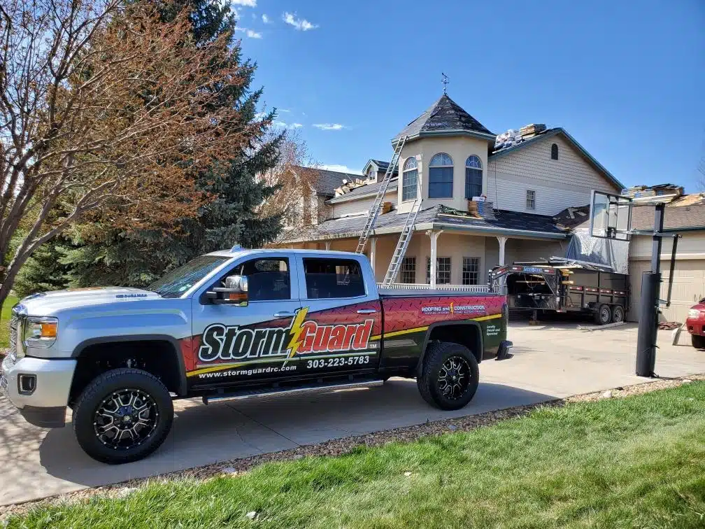 Storm Guard Roofing Car