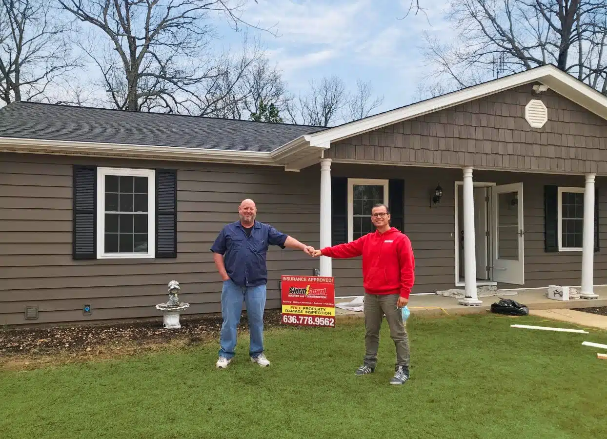 Storm Guard Roofing of St. Louis residential roofing project