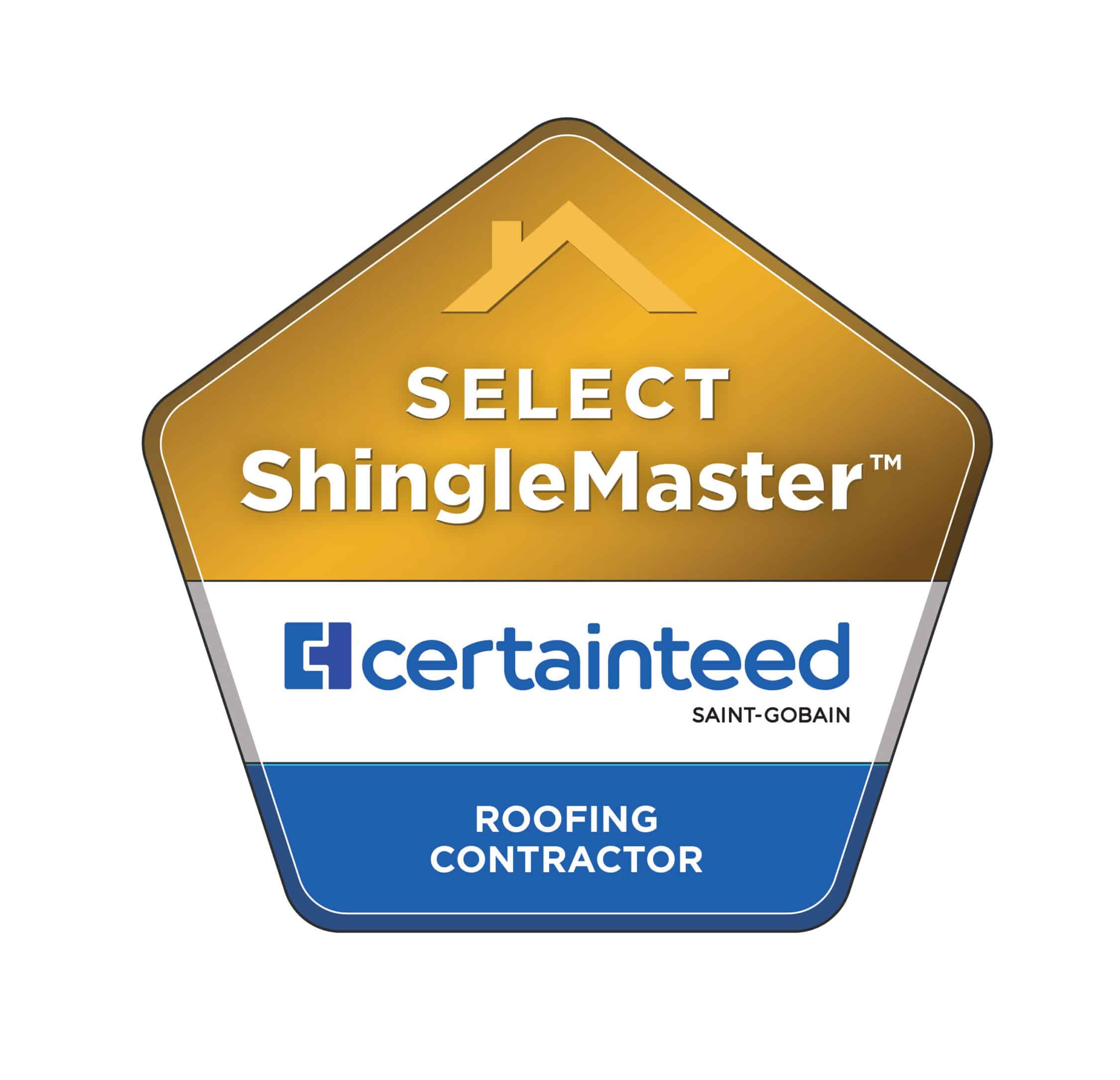 Roofing contractor certificate badge