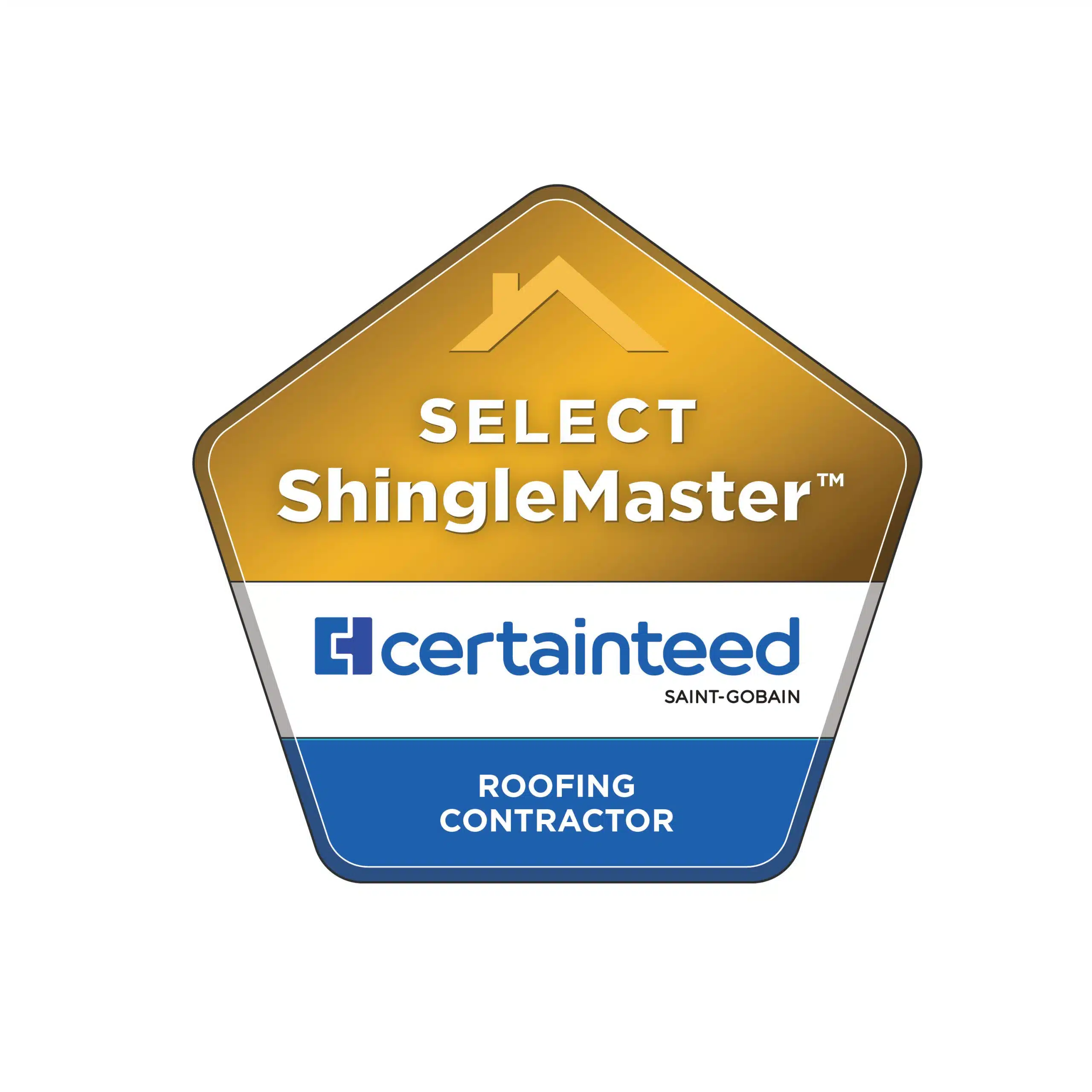 Roofing contractor certificate badge
