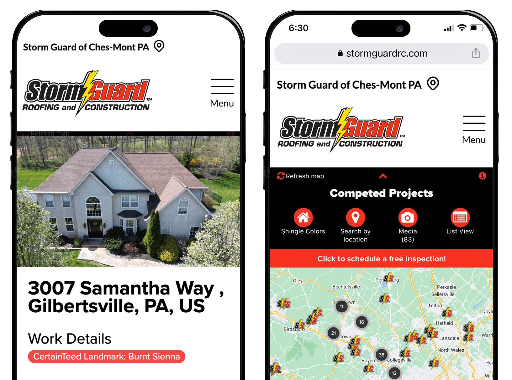 Storm Guard of Naperville, IL roofing projects sample