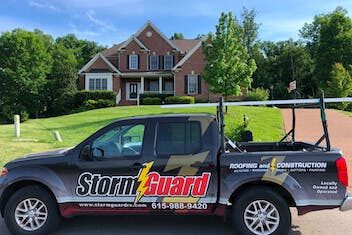 stormguard van best roofing company in thomston station tn