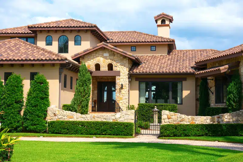 Storm Guard Spanish Style Home Clay Roof