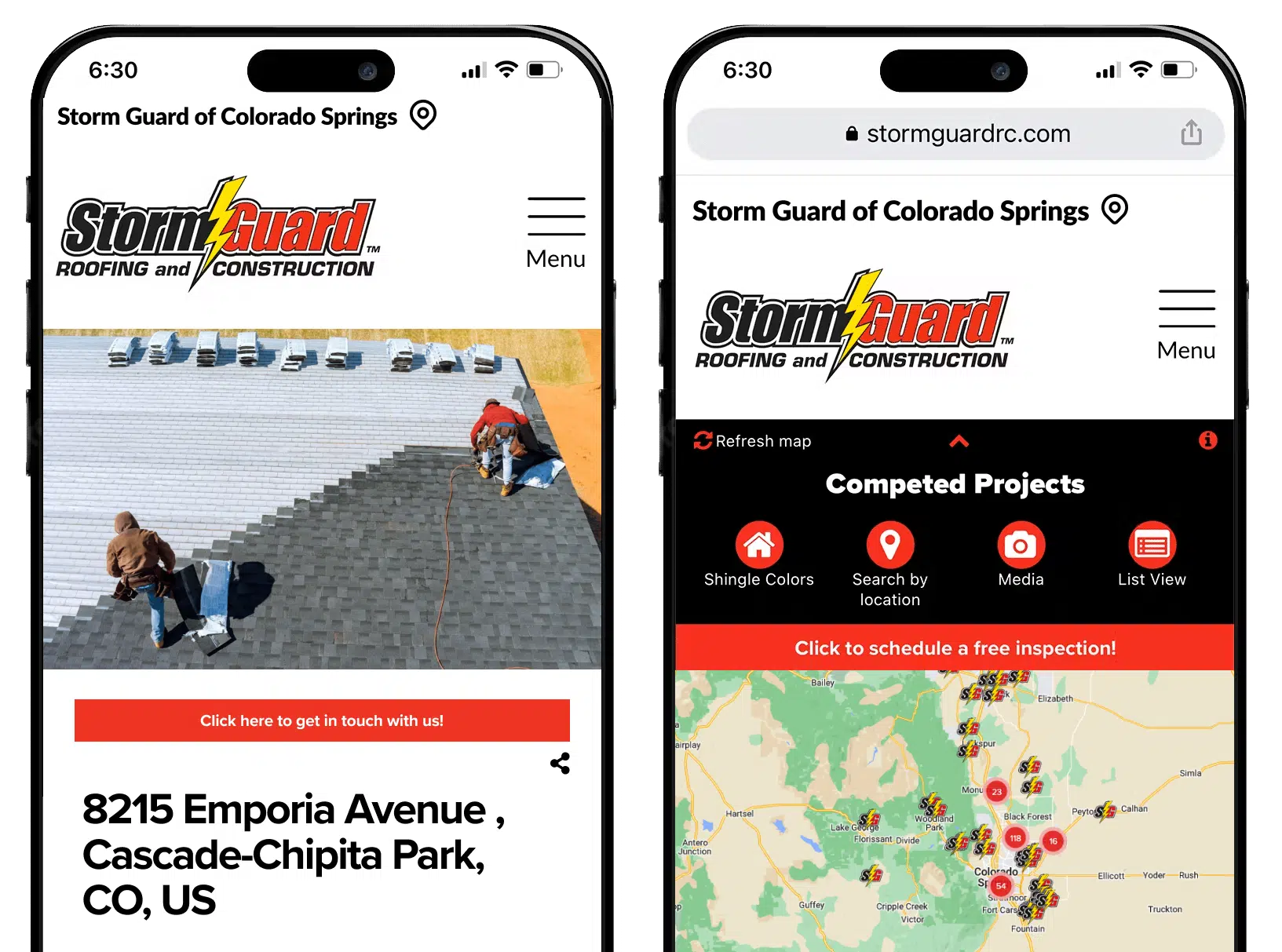 Storm Guard of Colorado Springs, CO roofing projects sample