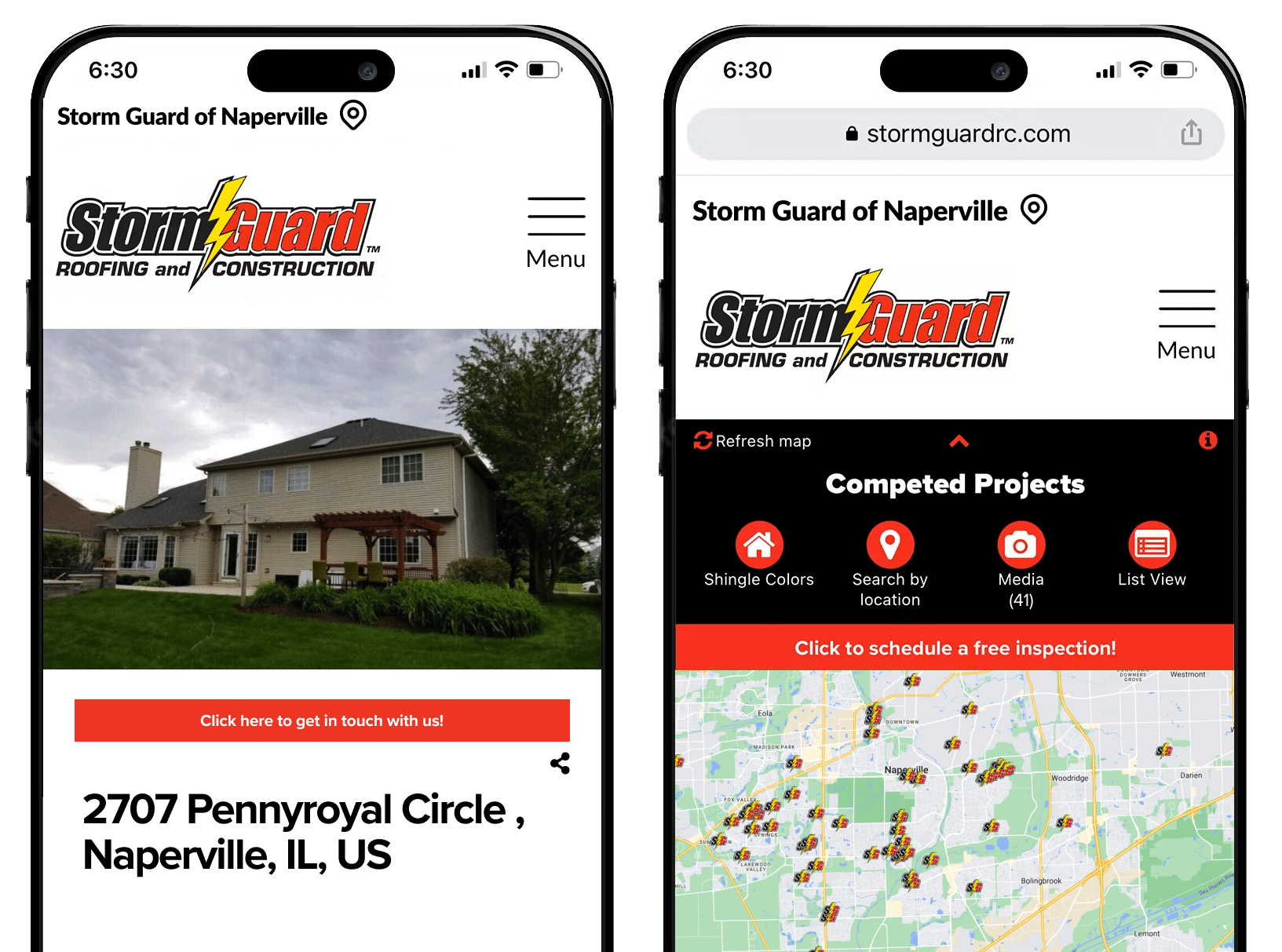 Storm Guard of Naperville, IL roofing projects sample