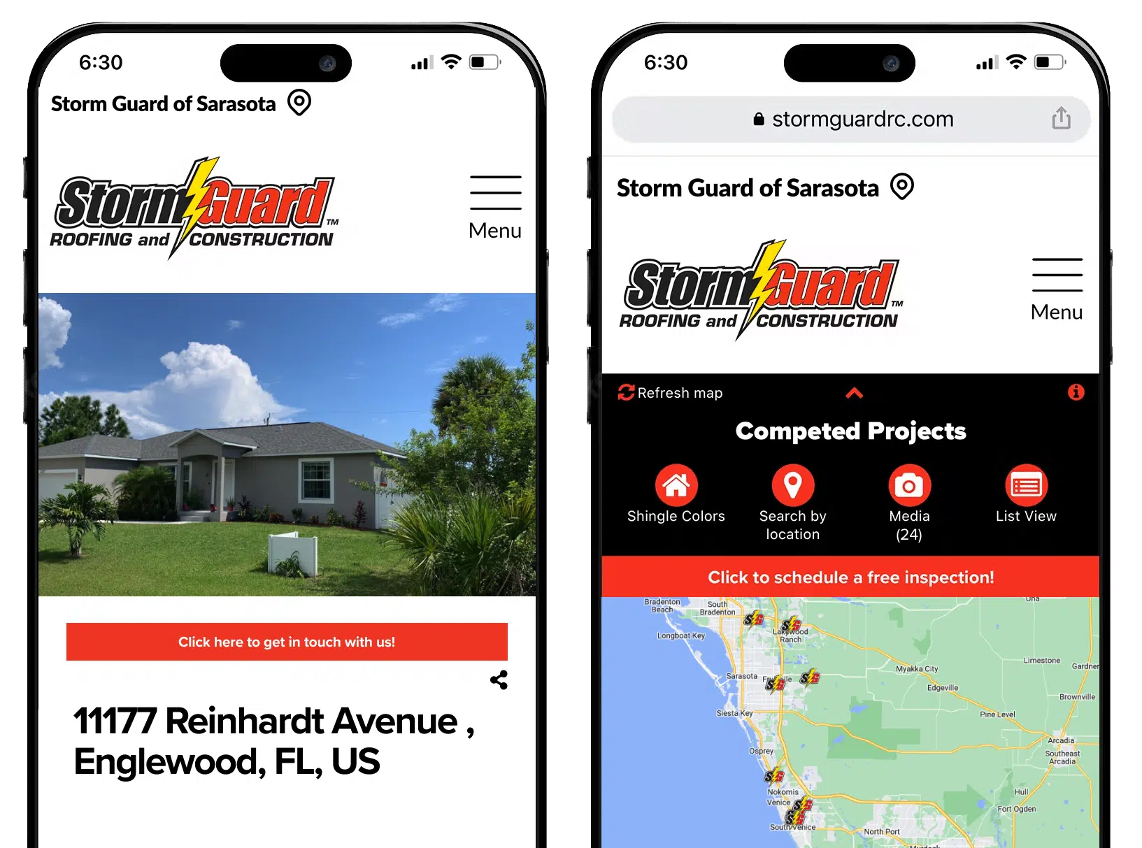Storm Guard of Sarasota, FL roofing projects sample