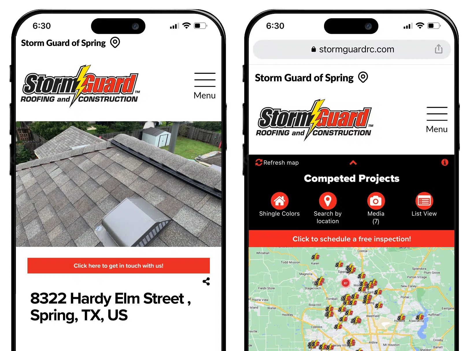 Storm Guard of Spring, TX roofing projects sample