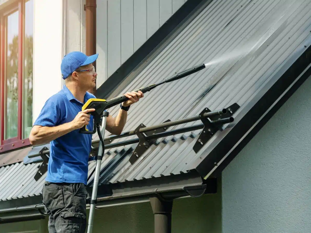 A maintenance staff holding a tools
