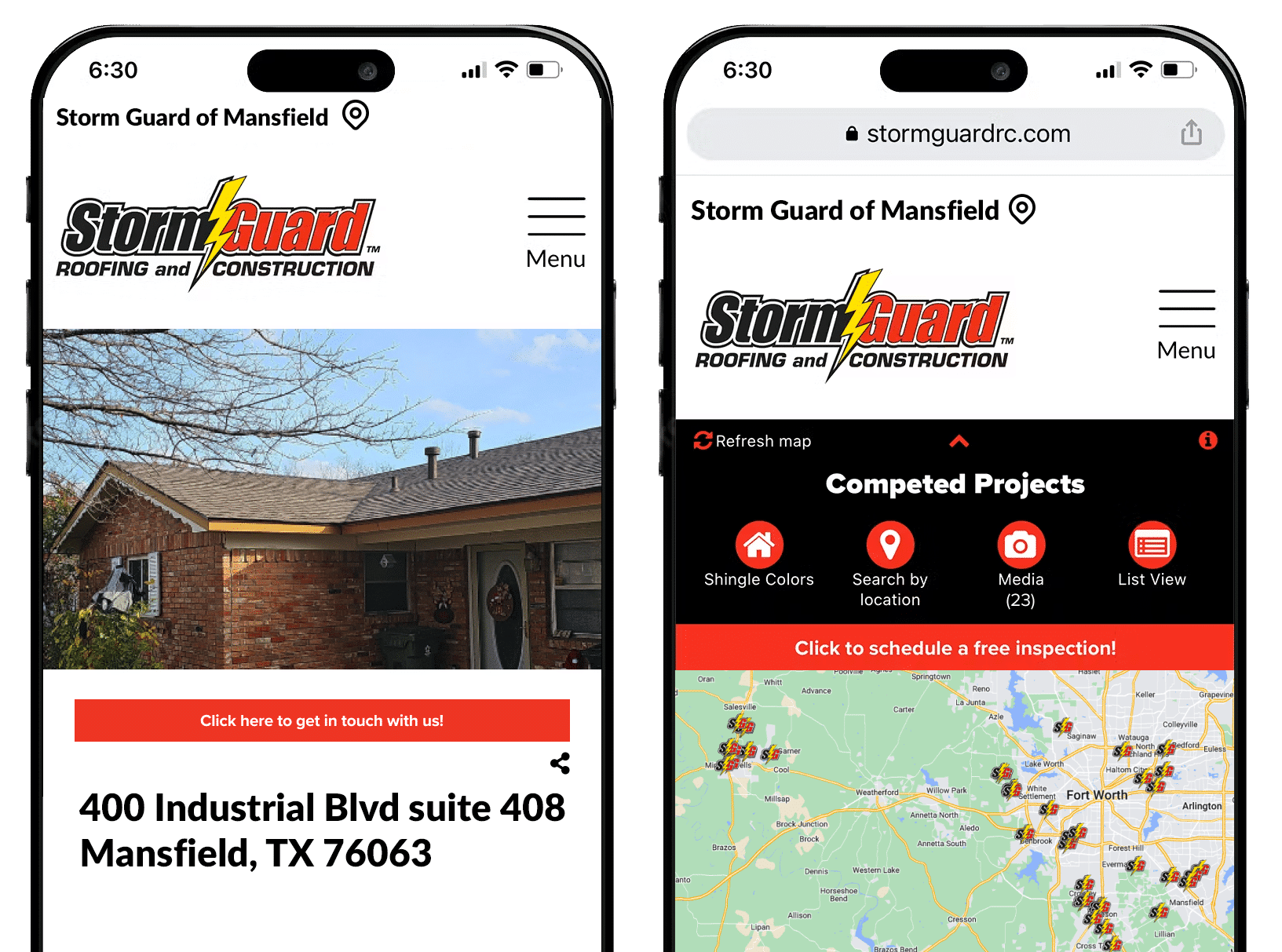 Storm Guard of Nashville, TN roofing projects sample