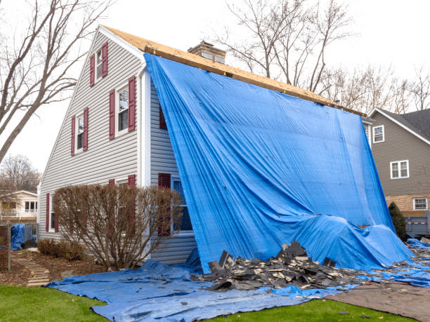 Emergency Siding Tarp in Cary, NC