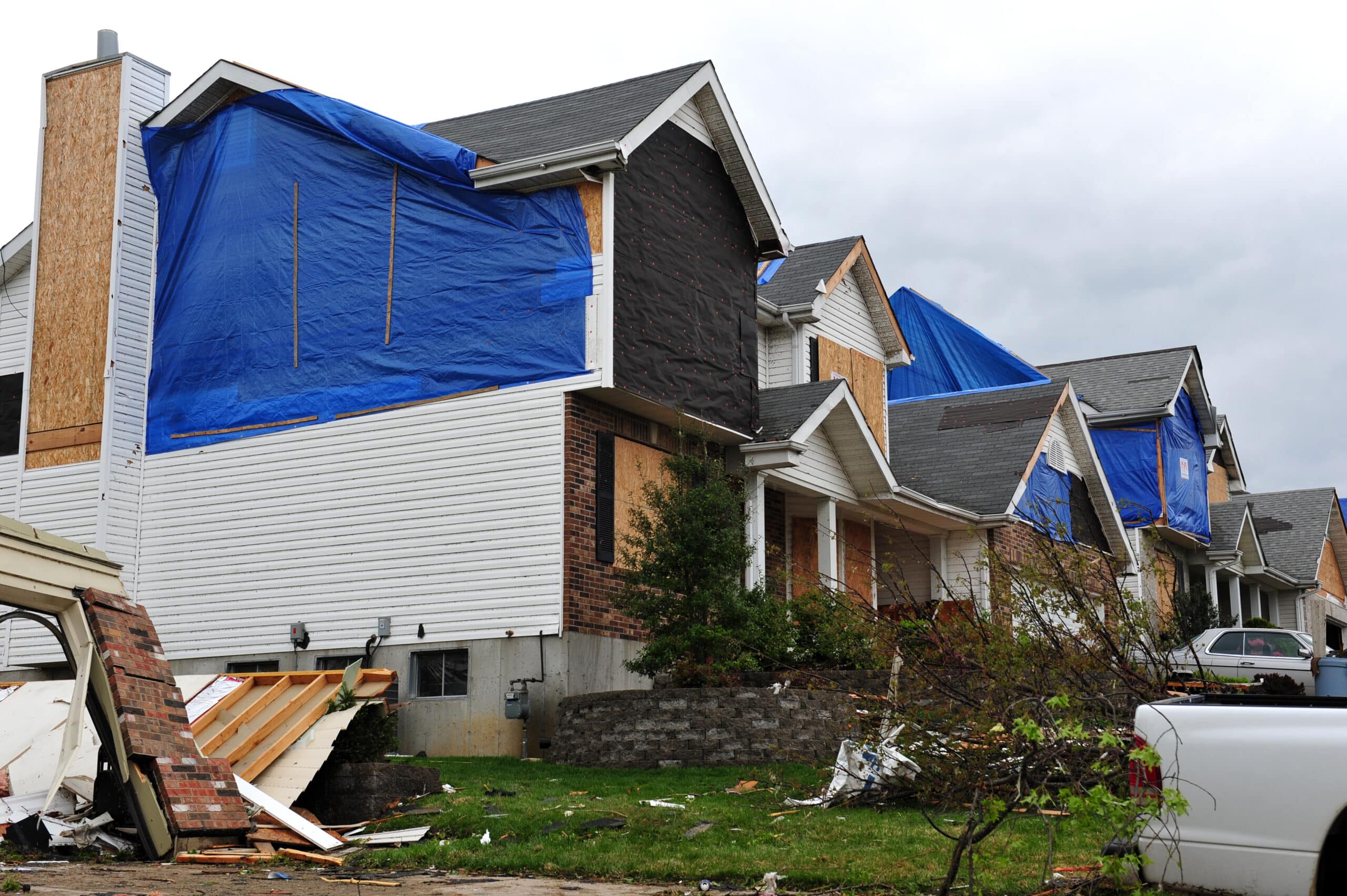 Emergency Siding Tarp